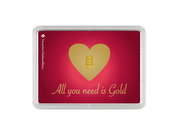 1 g Goldbarren „All you need is Gold“