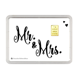 1 g Goldbarren „Mr. & Mrs.“